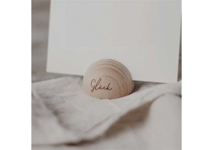 Eulenschnitt Halbrunder Kartenständer Herz