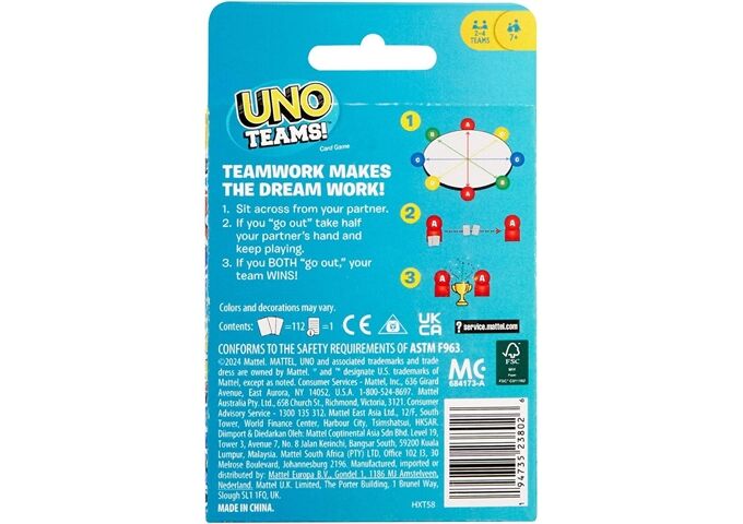 Mattel Uno Teams