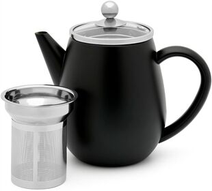 Bredemeijer Teekanne Duet Eva matt black 0,5l