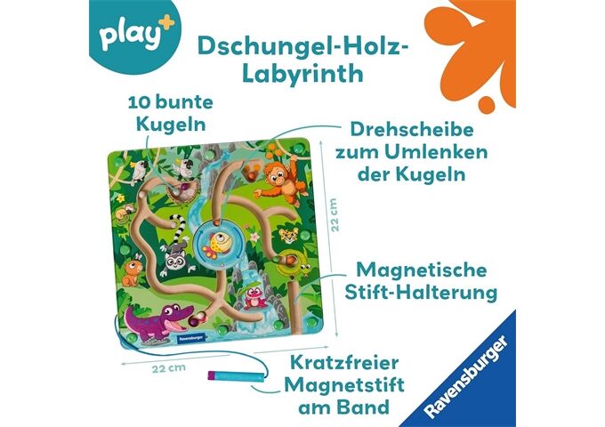 Ravensburger play + Mag. Holz-Labyrinth ; Dschunge