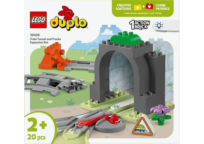 LEGO® Duplo Eisenbahntunnel und Schienen