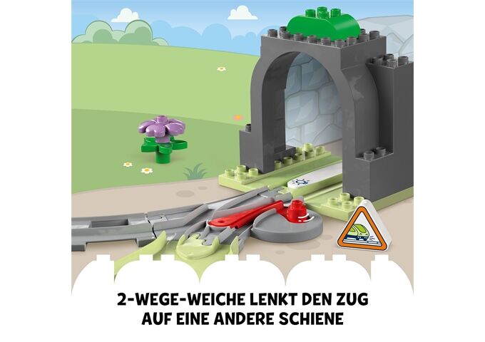 LEGO® Duplo Eisenbahntunnel und Schienen