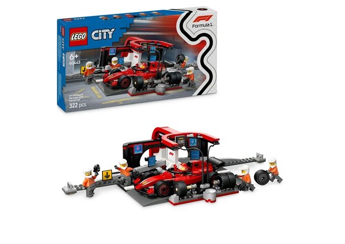 LEGO® LGO City F1 Boxenstopp mit Boxencrew