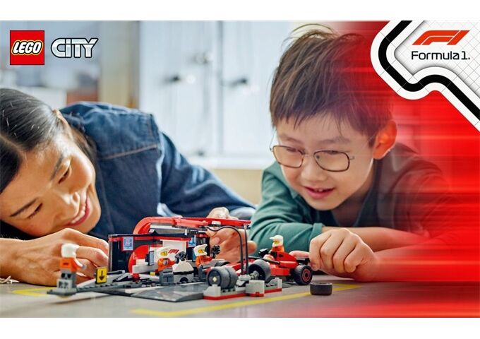 LEGO® LGO City F1 Boxenstopp mit Boxencrew