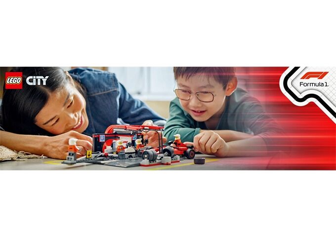 LEGO® LGO City F1 Boxenstopp mit Boxencrew