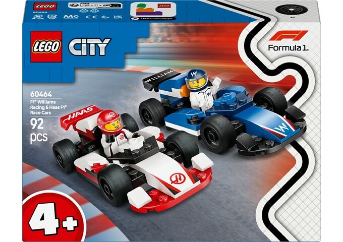 LEGO® LGO City F1 Williams Racing und Haas F1 Rennautos