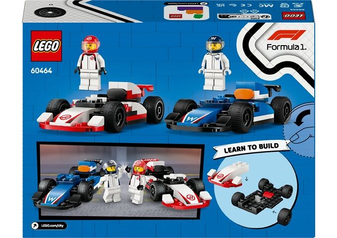 LEGO® LGO City F1 Williams Racing und Haas F1 Rennautos