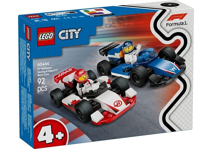 LEGO® LGO City F1 Williams Racing und Haas F1 Rennautos