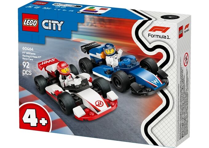 LEGO® LGO City F1 Williams Racing und Haas F1 Rennautos