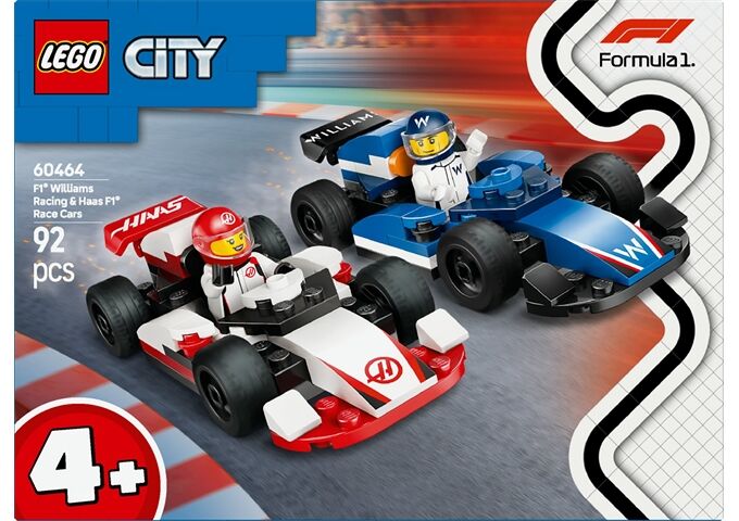 LEGO® LGO City F1 Williams Racing und Haas F1 Rennautos