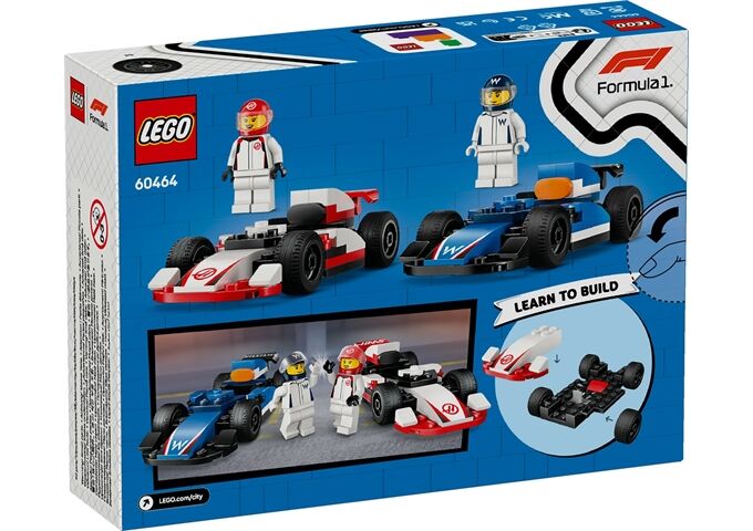 LEGO® LGO City F1 Williams Racing und Haas F1 Rennautos