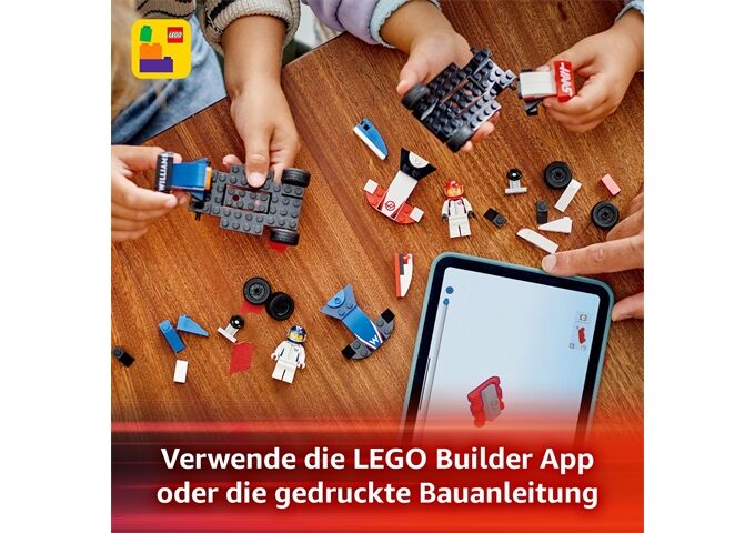 LEGO® LGO City F1 Williams Racing und Haas F1 Rennautos
