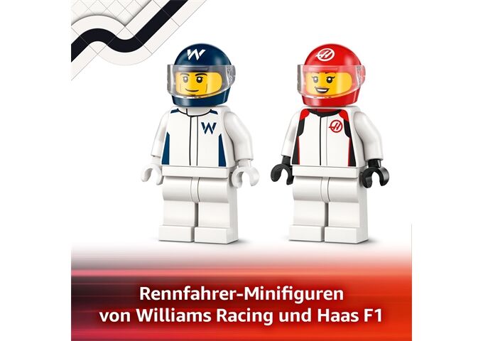 LEGO® LGO City F1 Williams Racing und Haas F1 Rennautos