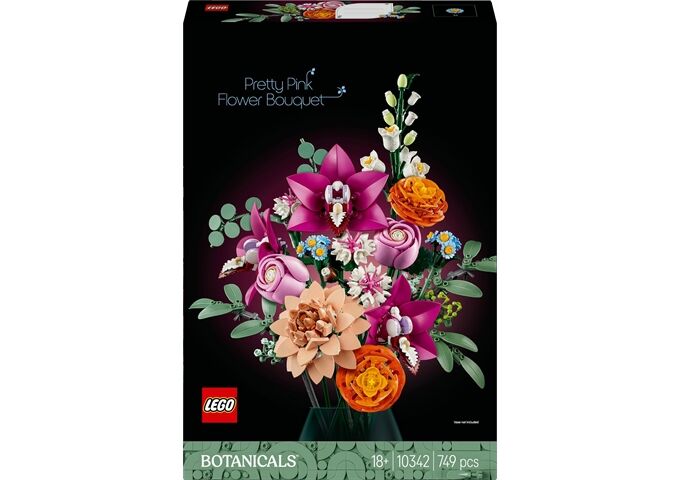 LEGO® LGO Botanical schöner rosafarbener Rosenstrauß