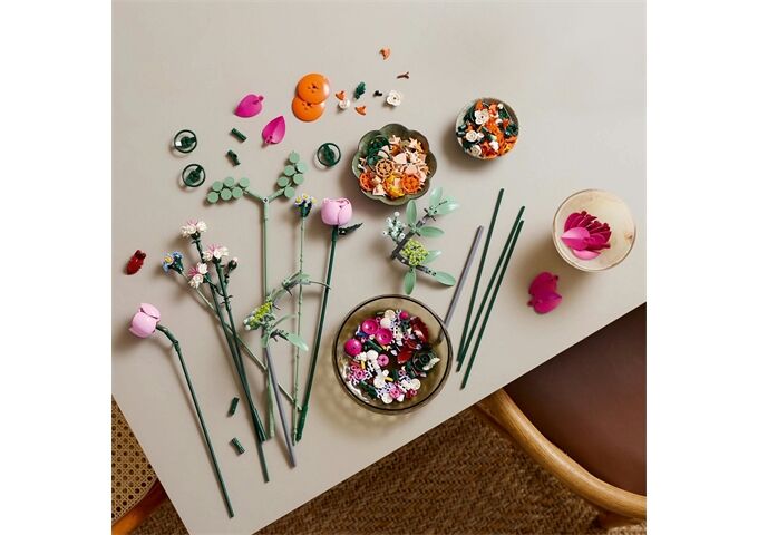 LEGO® LGO Botanical schöner rosafarbener Rosenstrauß