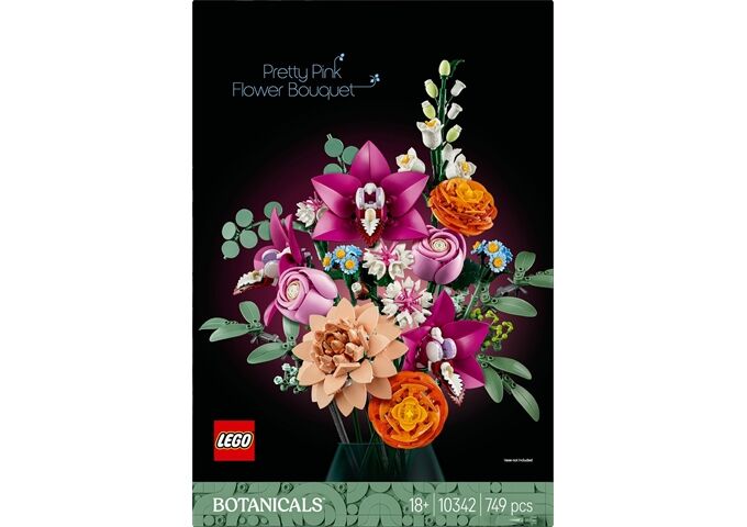 LEGO® LGO Botanical schöner rosafarbener Rosenstrauß