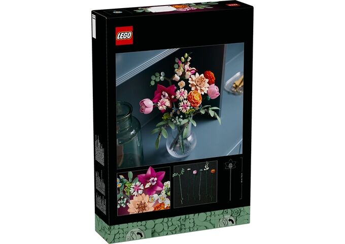 LEGO® LGO Botanical schöner rosafarbener Rosenstrauß