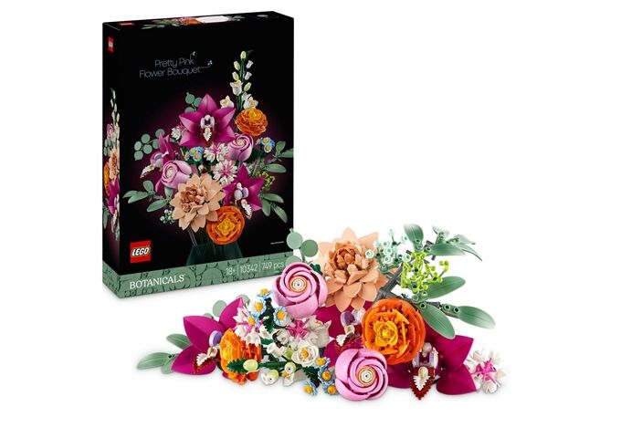LEGO® LGO Botanical schöner rosafarbener Rosenstrauß