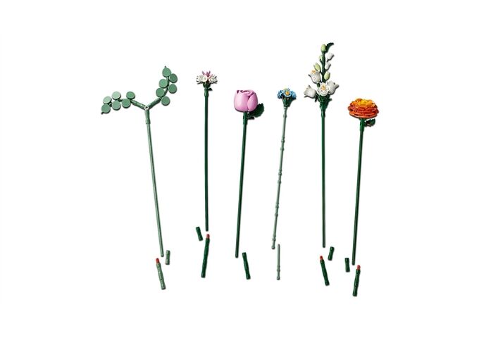 LEGO® LGO Botanical schöner rosafarbener Rosenstrauß