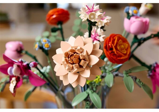 LEGO® LGO Botanical schöner rosafarbener Rosenstrauß