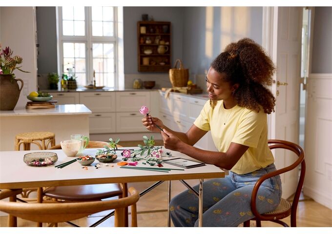 LEGO® LGO Botanical schöner rosafarbener Rosenstrauß