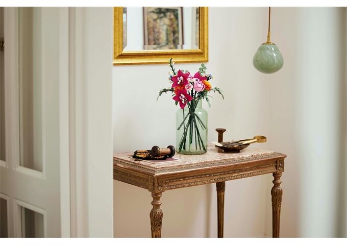 LEGO® LGO Botanical schöner rosafarbener Rosenstrauß