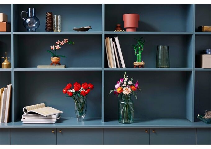 LEGO® LGO Botanical schöner rosafarbener Rosenstrauß