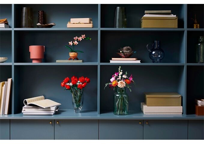 LEGO® LGO Botanical schöner rosafarbener Rosenstrauß