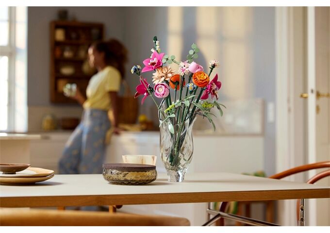 LEGO® LGO Botanical schöner rosafarbener Rosenstrauß