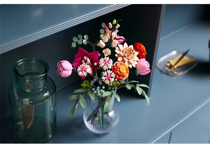 LEGO® LGO Botanical schöner rosafarbener Rosenstrauß