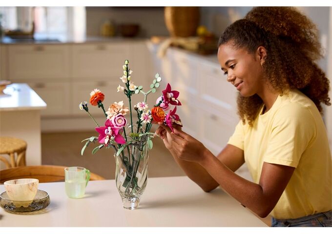 LEGO® LGO Botanical schöner rosafarbener Rosenstrauß