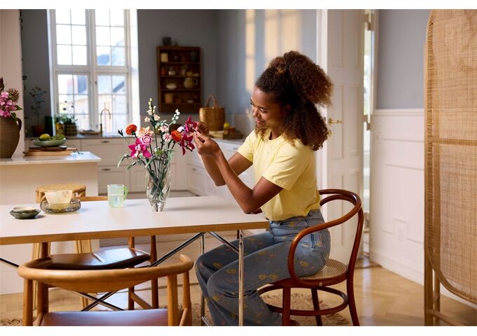 LEGO® LGO Botanical schöner rosafarbener Rosenstrauß