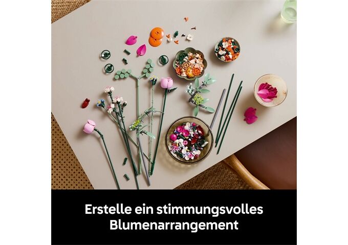 LEGO® LGO Botanical schöner rosafarbener Rosenstrauß