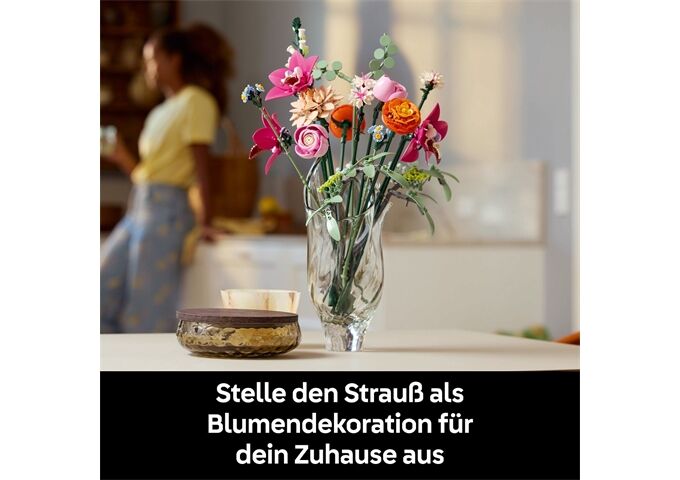 LEGO® LGO Botanical schöner rosafarbener Rosenstrauß