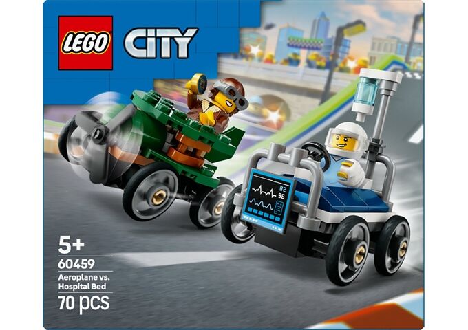 LEGO® City Flugzeug vs. Krankenhausbett
