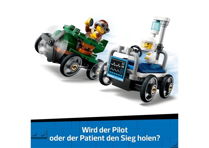 LEGO® City Flugzeug vs. Krankenhausbett