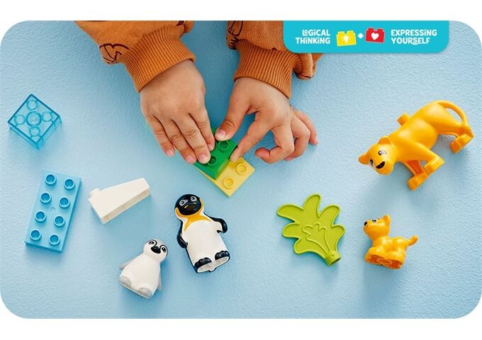 LEGO® Duplo Wildtier-Familien ; Pinguineu