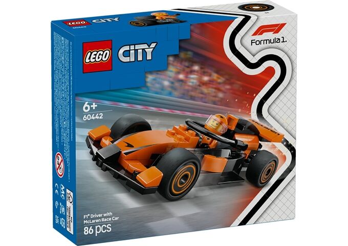 LEGO® LGO City F1 Rennfahrer mit McLaren Rennauto