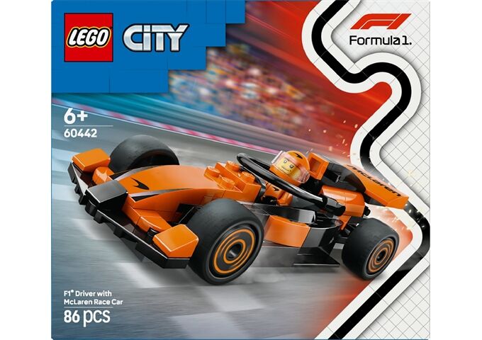 LEGO® LGO City F1 Rennfahrer mit McLaren Rennauto