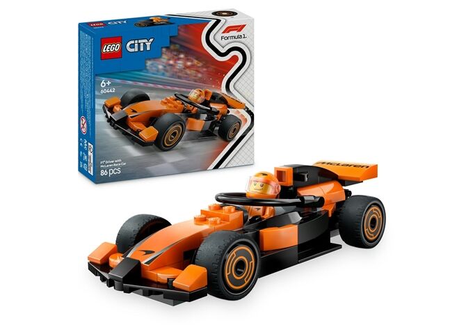 LEGO® LGO City F1 Rennfahrer mit McLaren Rennauto