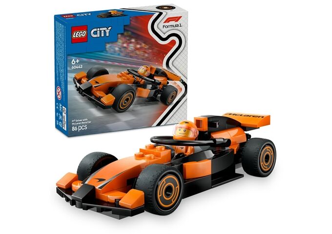 LEGO® LGO City F1 Rennfahrer mit McLaren Rennauto