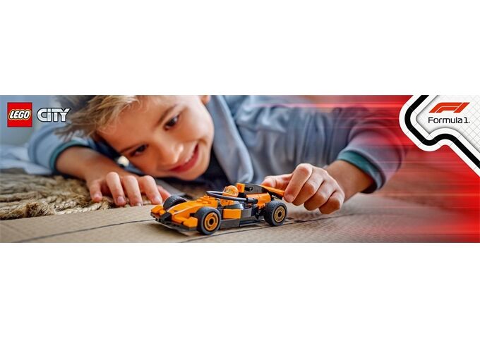 LEGO® LGO City F1 Rennfahrer mit McLaren Rennauto