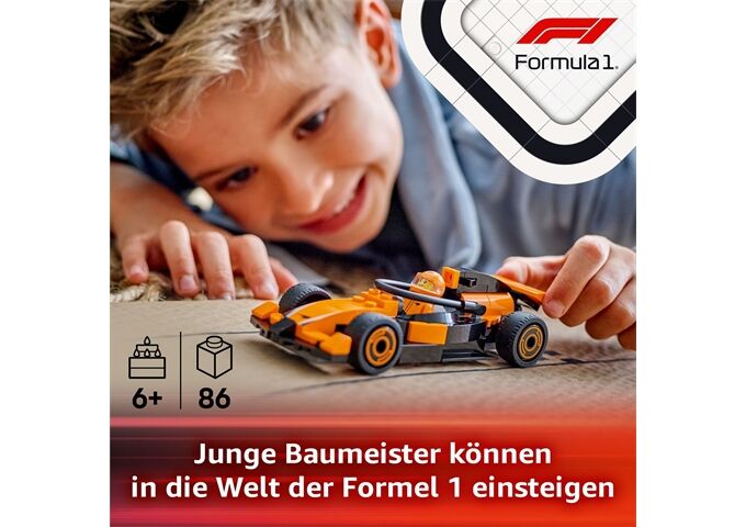 LEGO® LGO City F1 Rennfahrer mit McLaren Rennauto