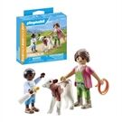 Playmobil Bäuerin Mit Kind Und Kalb