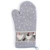 Bunzlau Castle Oven Glove/Topfhandschuh Chickens Grey