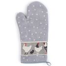 Bunzlau Castle Oven Glove/Topfhandschuh Chickens Grey