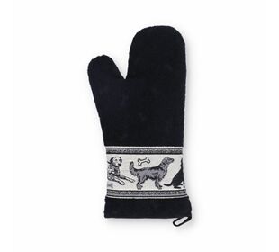 Bunzlau Castle Oven Glove/Topfhandschuh Dogs Black