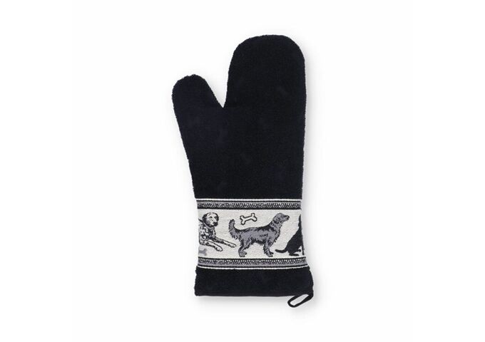 Bunzlau Castle Oven Glove/Topfhandschuh Dogs Black