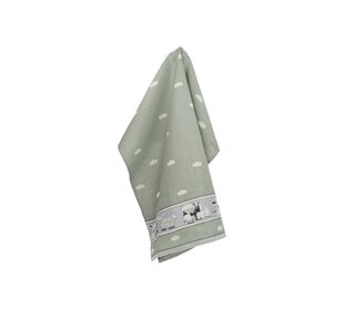 Bunzlau Castle Tea Towel/Geschirruch Sheep Dark Green