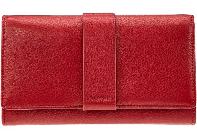 Maître kirschroth diedburg purse lh14fz red leather